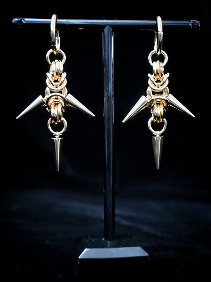 Gorgon Earrings Gold