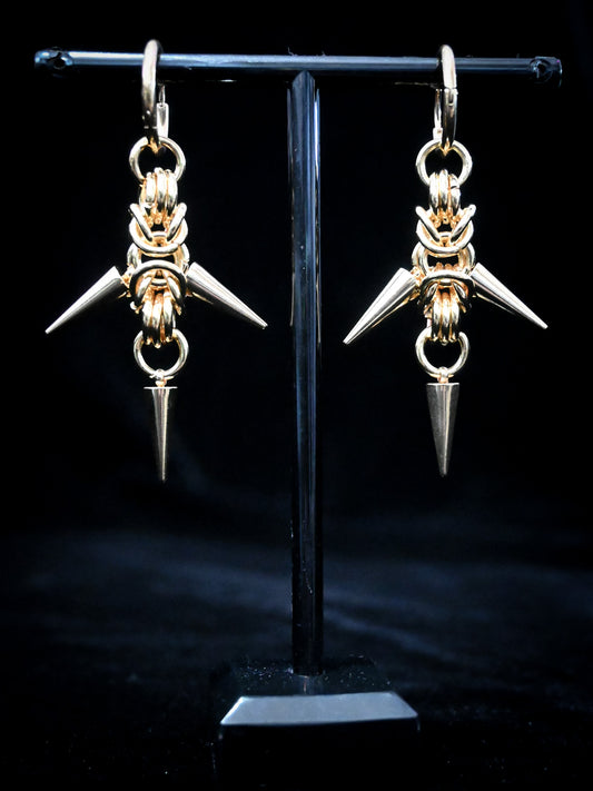Gorgon Earrings Gold