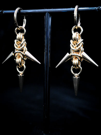 Gorgon Earrings Gold